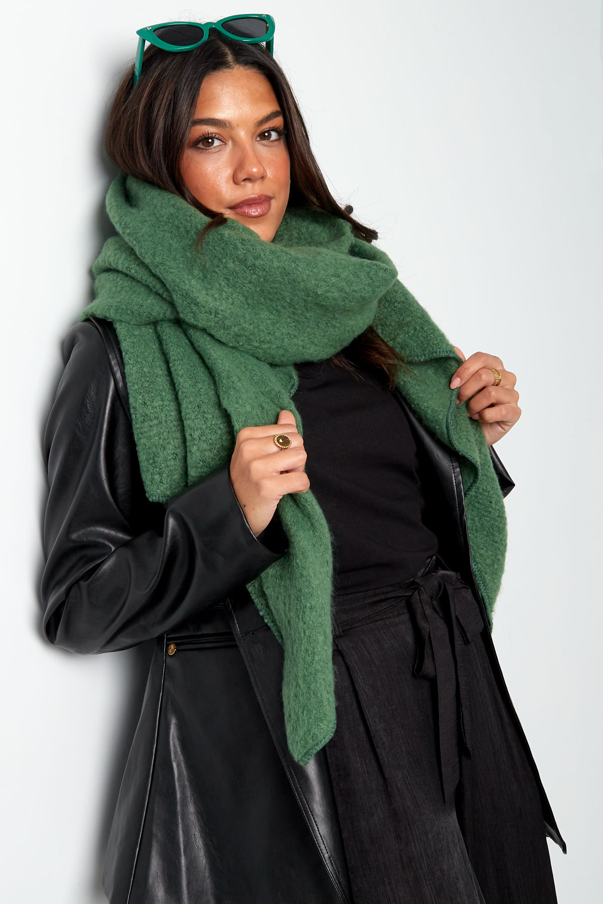 Single-colored winter scarf h5 Picture4